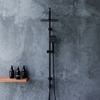 Душевая стойка Dorff Norma без смесителя чёрный D0712020